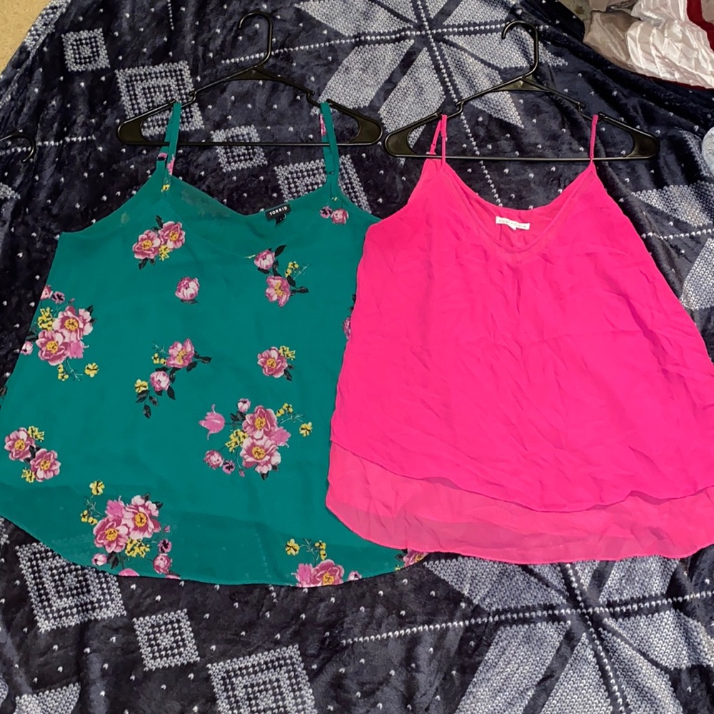 2 Dressy Spaghetti Strap Shirts
